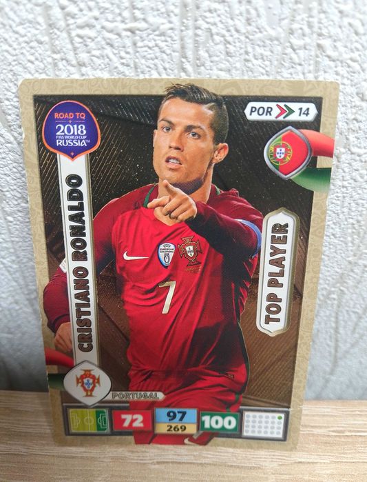 Karta Cristiano Ronaldo Top Player Road To World Cup Russia 2018