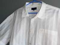koszula LINCOLN *klatka 130*rozm XL/2XL*biała bawełna