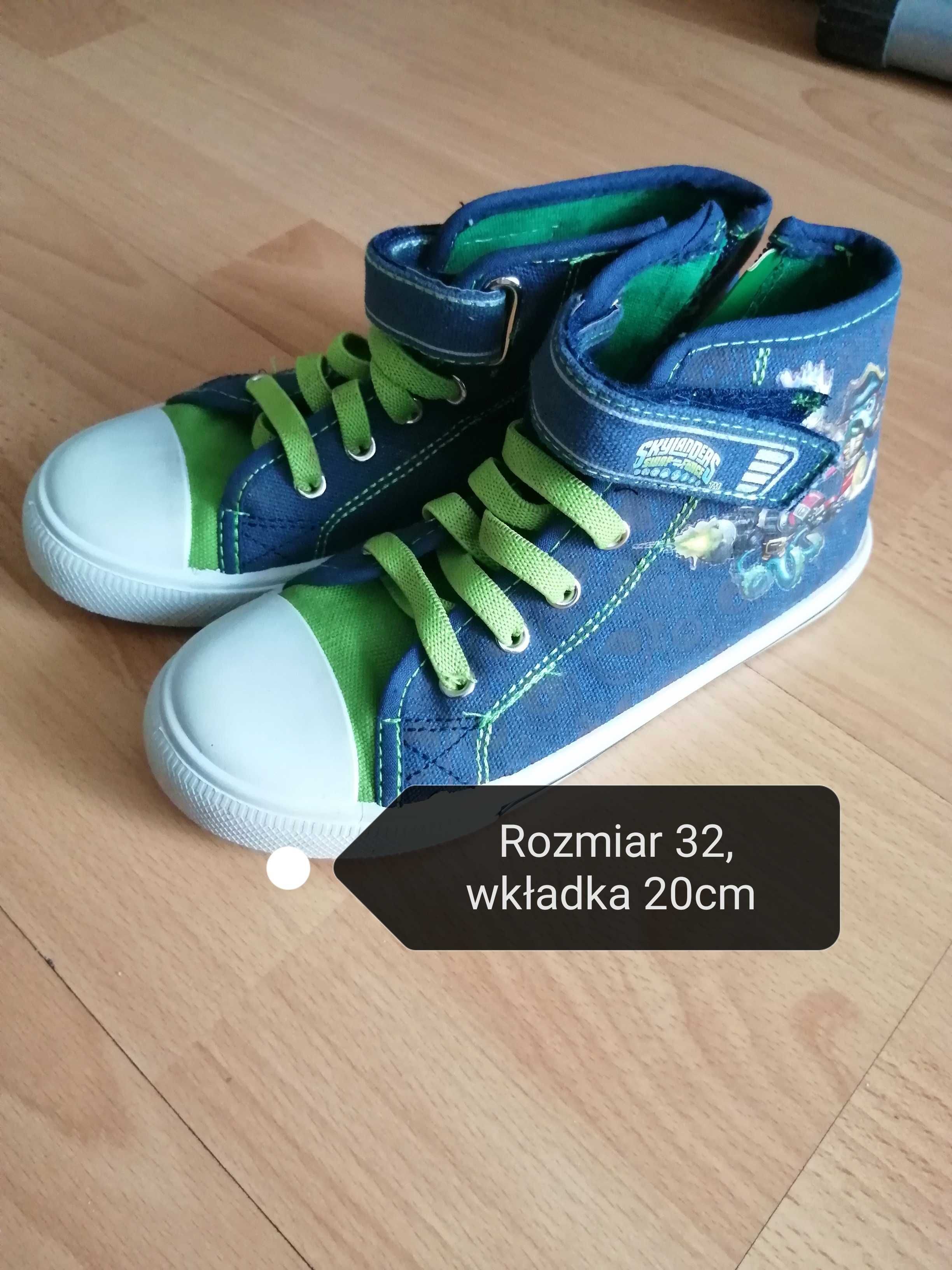 Wysokie Trampki wkładka 20cm