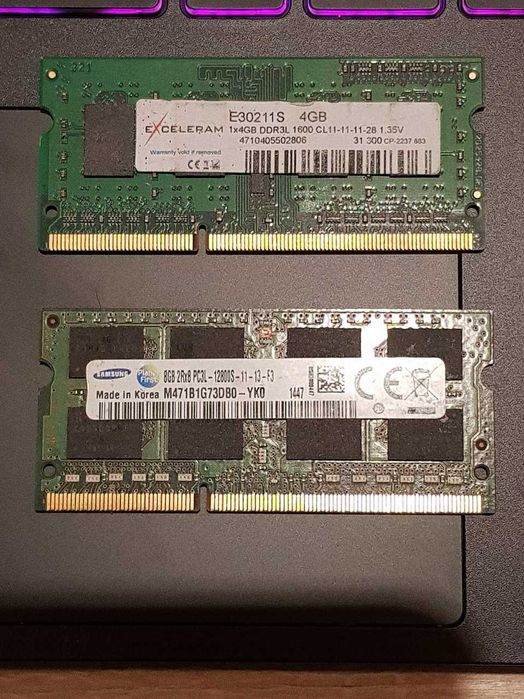 DDR3L для ноутбука 12gb 1600MHz