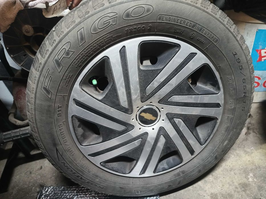 Koła zimowe na stalowych felgach chevrolet Aveo