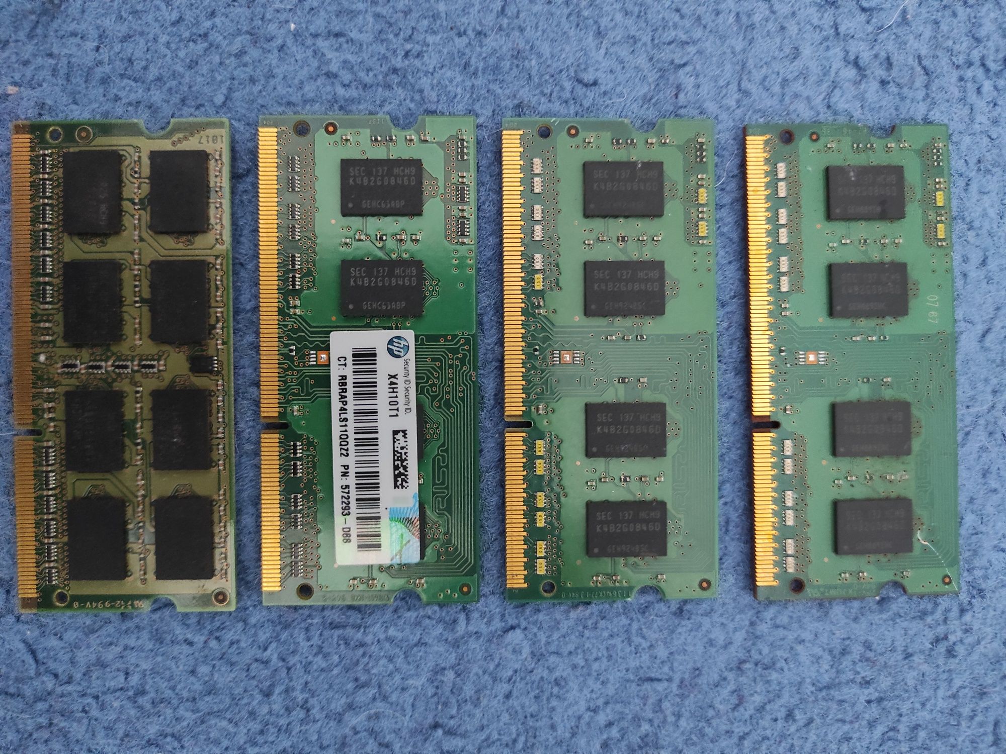 4 x Sodimm DDR3 po 2 GB każda