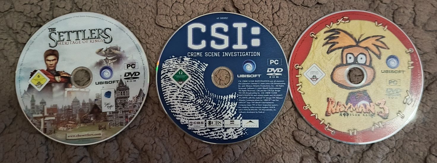 Ігри на ПК диск Rayman 3 CSI Settlers набір