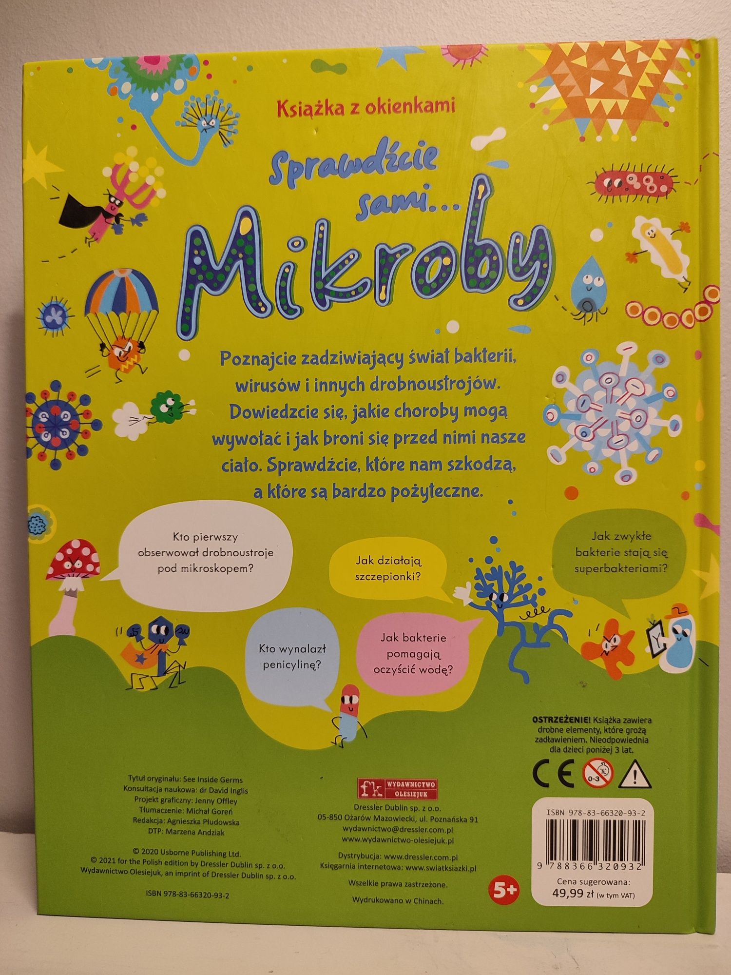 Mikroby. Sprawdźcie sami. Książka z okienkami