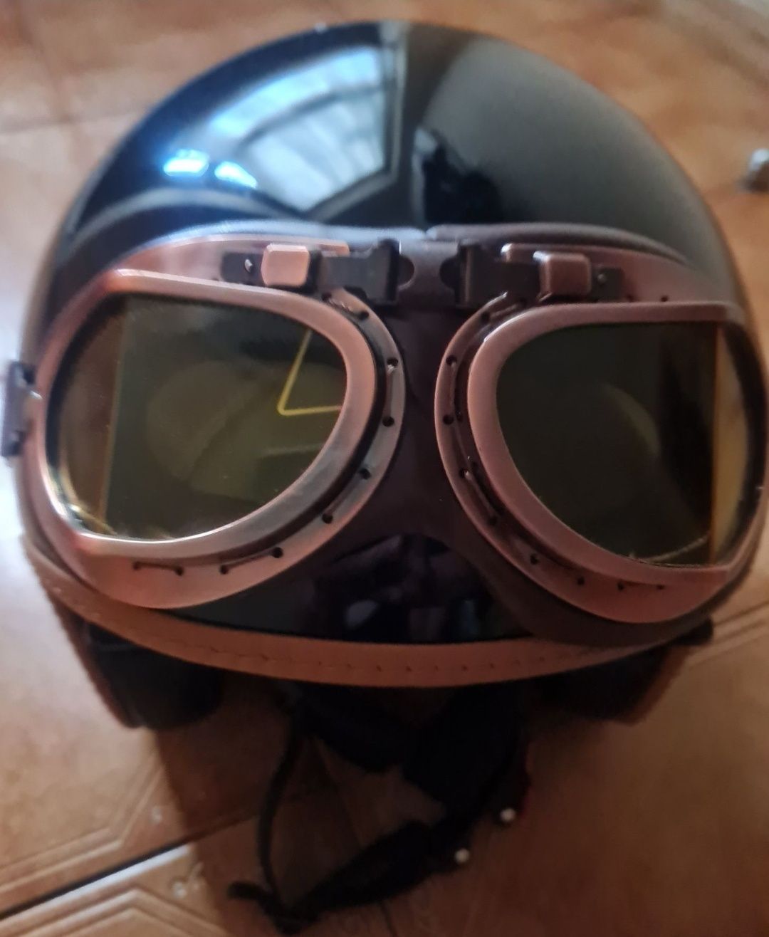 Óculos aviador Capacetes  Café Racer