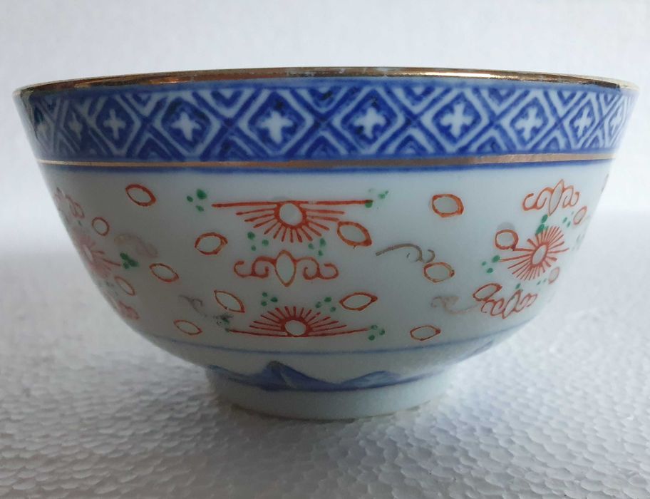 Taça oriental Baguinho de Arroz - vintage