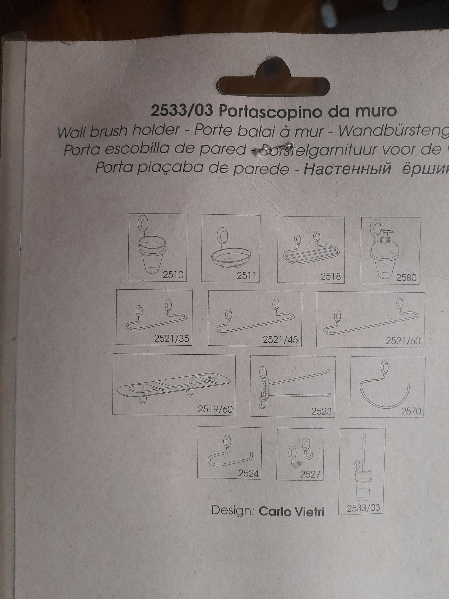 Porta piaçaba com suporte - gedy