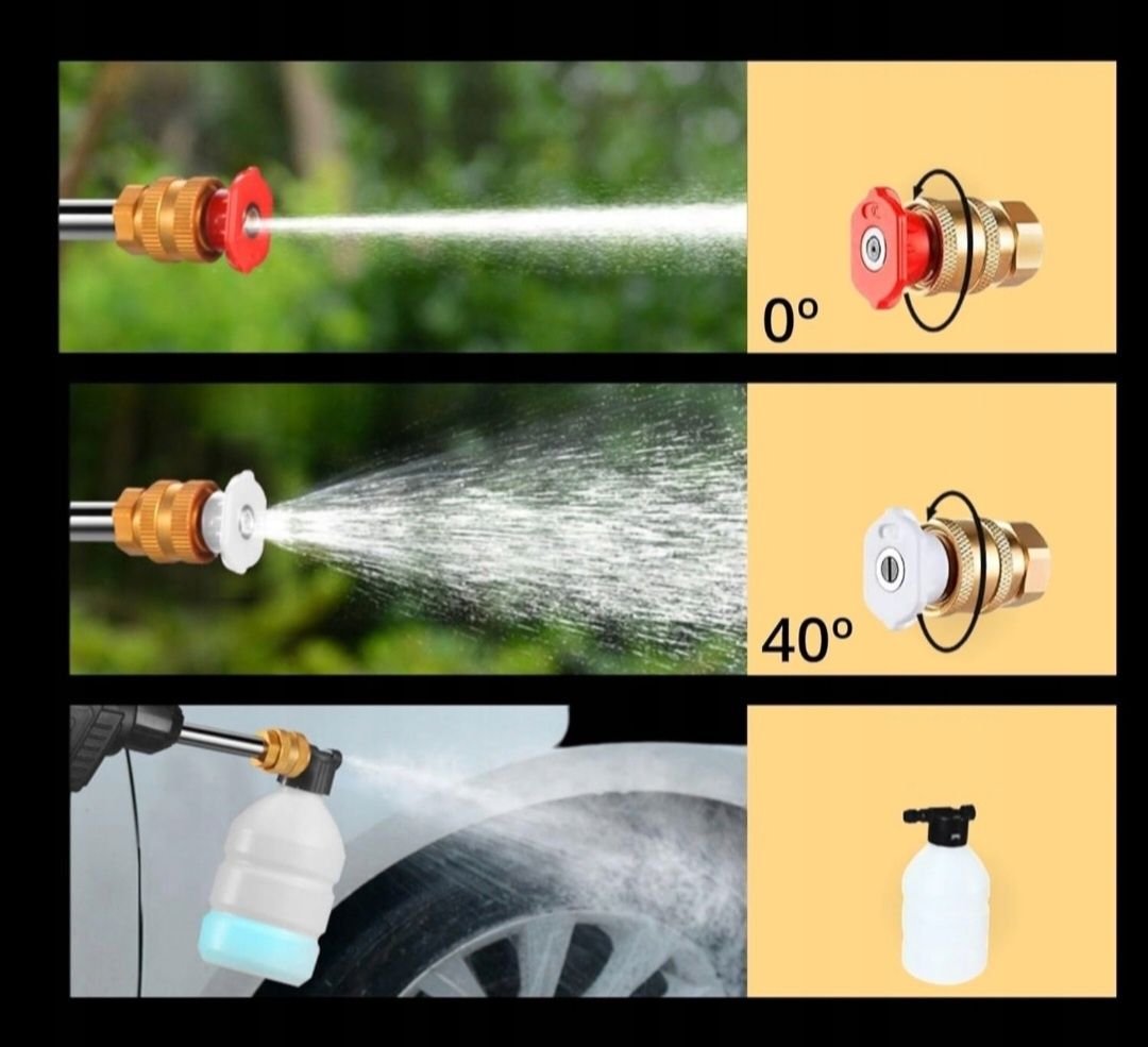 Magic Przenośna myjka z 2 bateriami 48 V 35barów/500 PSI