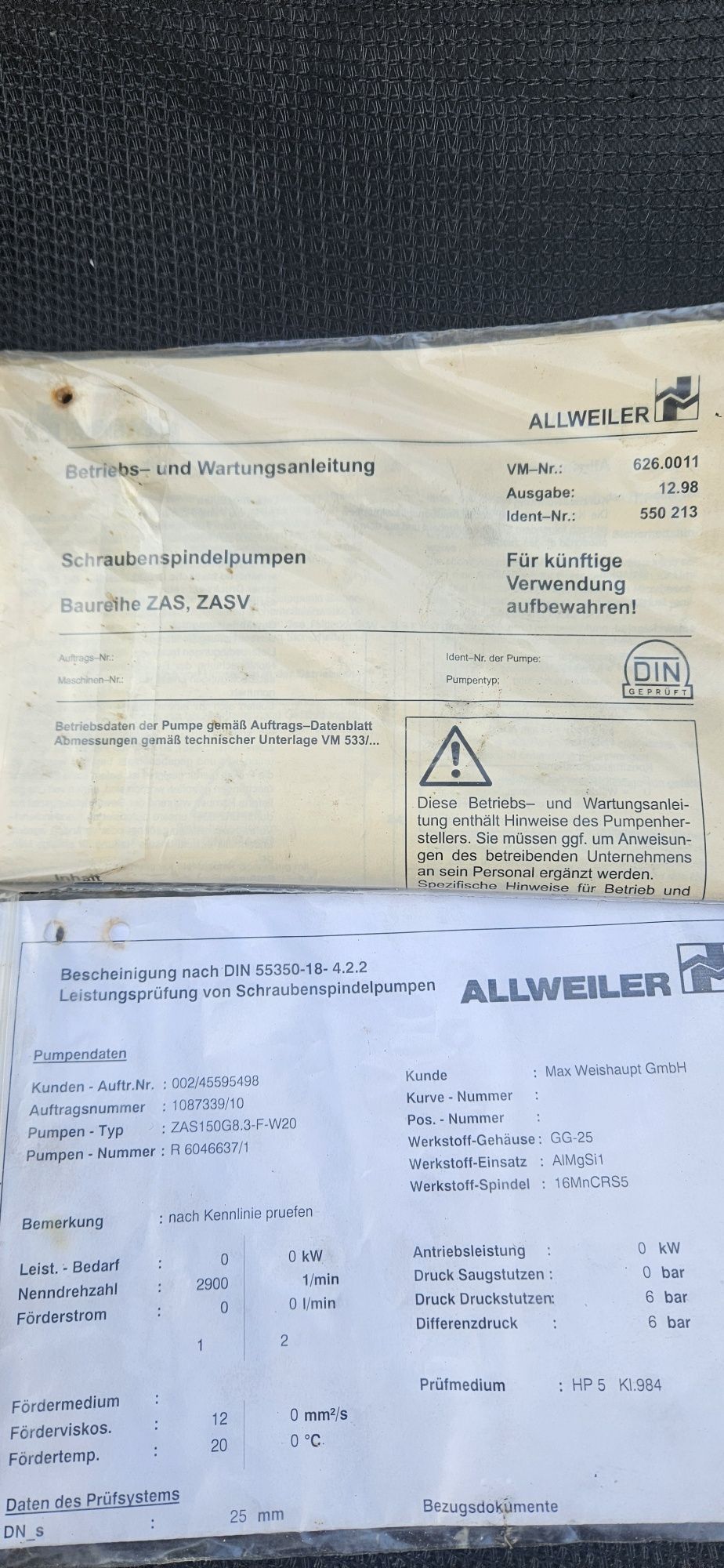 Pompy wrzecionowe do palników olejowych i hydrauliki olejowej