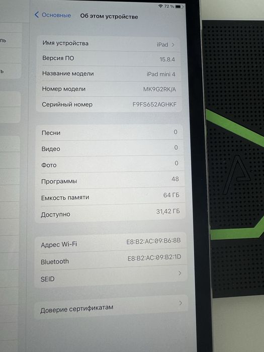 Ipad mini 4 64 gb