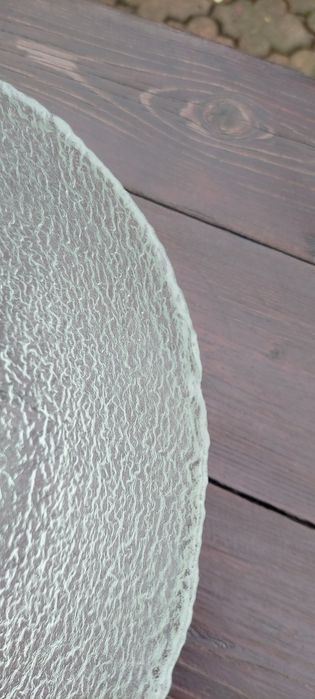 Patera misa piękna szklana o nie regularnych brzegach