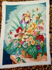 Вышитая картина Букет цветов