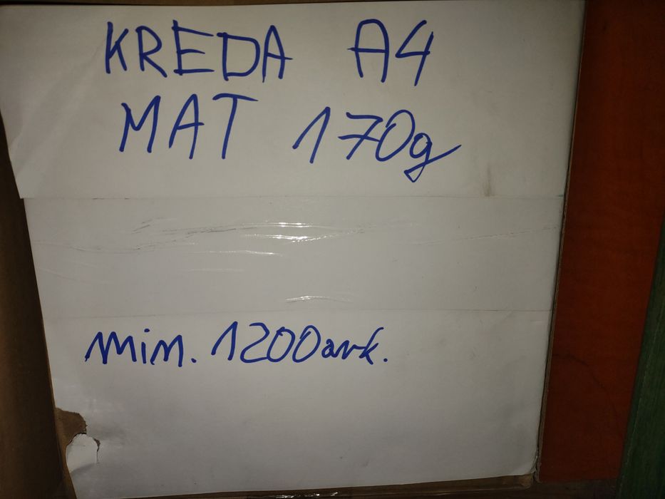Papier A4 kreda mat 170g 1200ark.