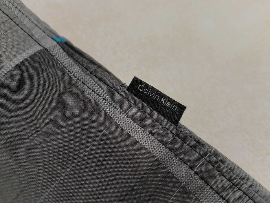 CALVIN KLEIN USA - NOWA! z LOGO Koszula Męska krótki rękaw rozmiar L