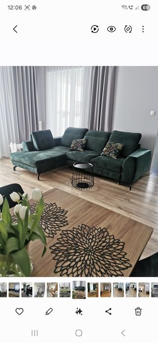 Narożnik rozkładany funkcją spania