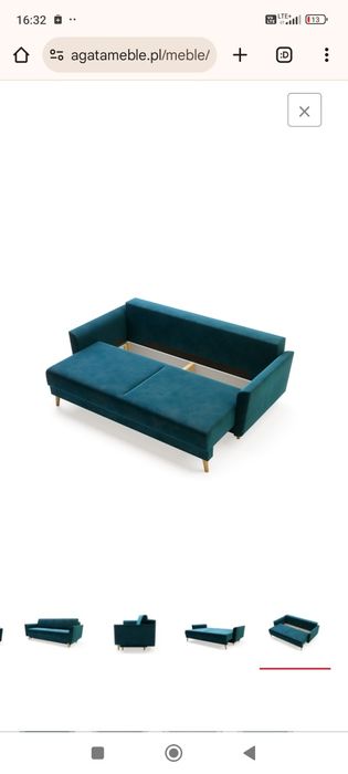 Sofa Amber Agata Meble z funkcją spania