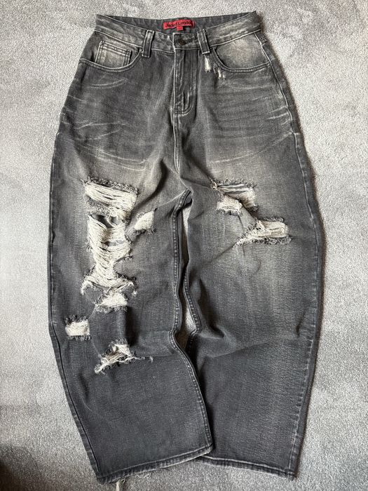 Штани штаны джинси джинсы jaded london Gothic Print XL Colossus Jeans