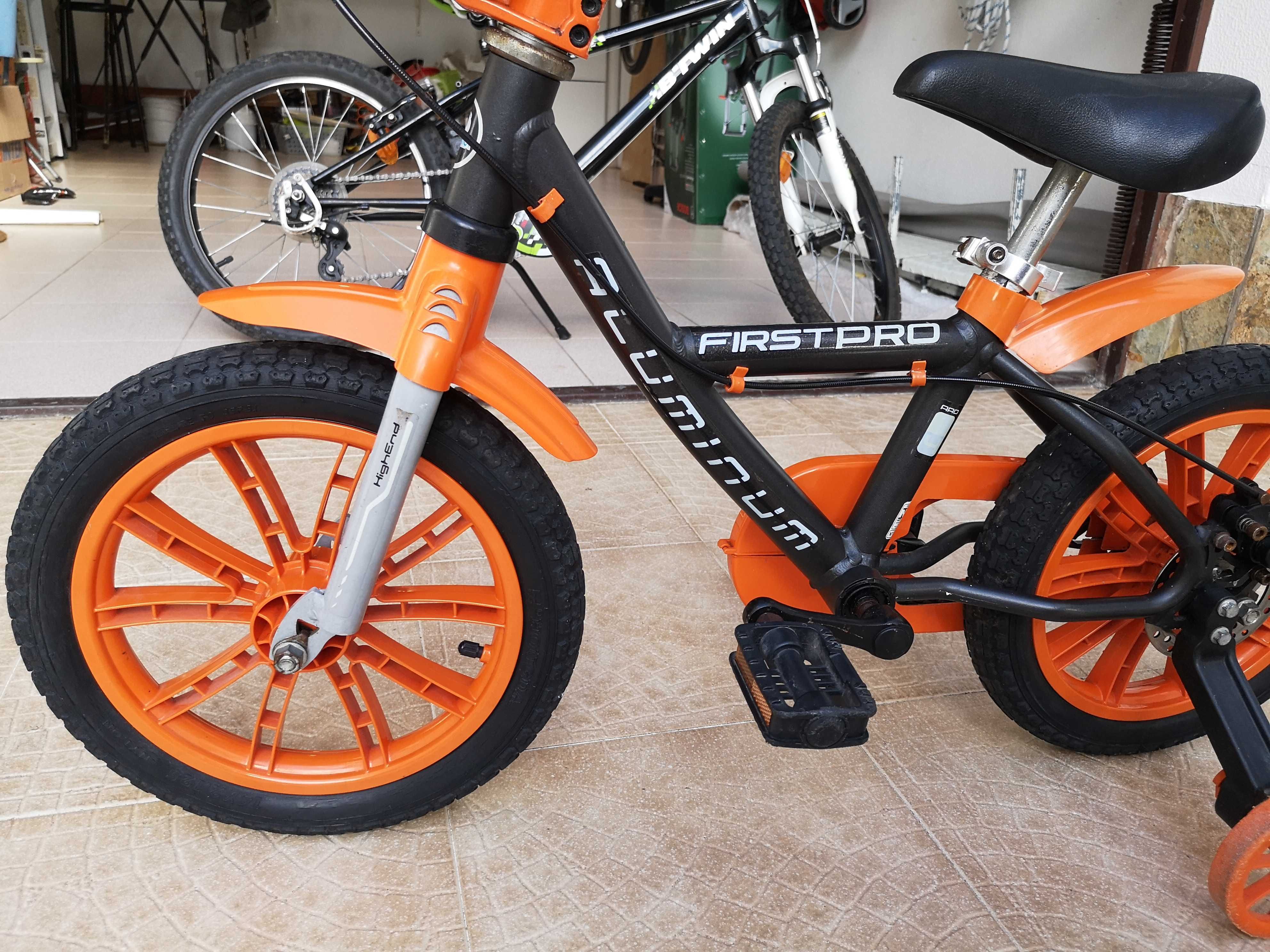 Bicicleta de criança infantil ALUMÍNIO/ travão a DISCO