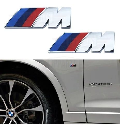 SÍMBOLO EMBLEMA LATERAL Guarda-lamas BMW M PERFORMANCE ORIGINAIL Novo