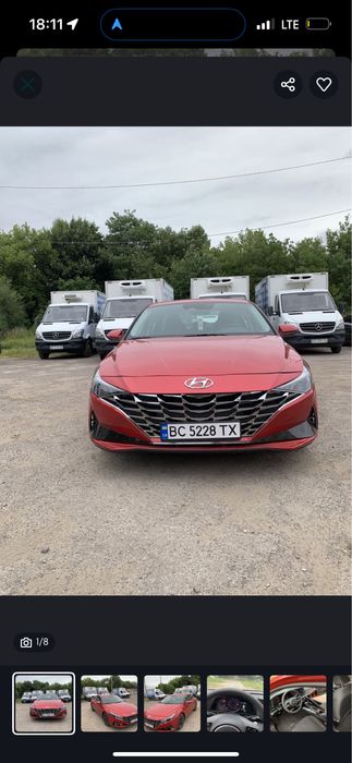 Оренда Hyundai Elantra 2022