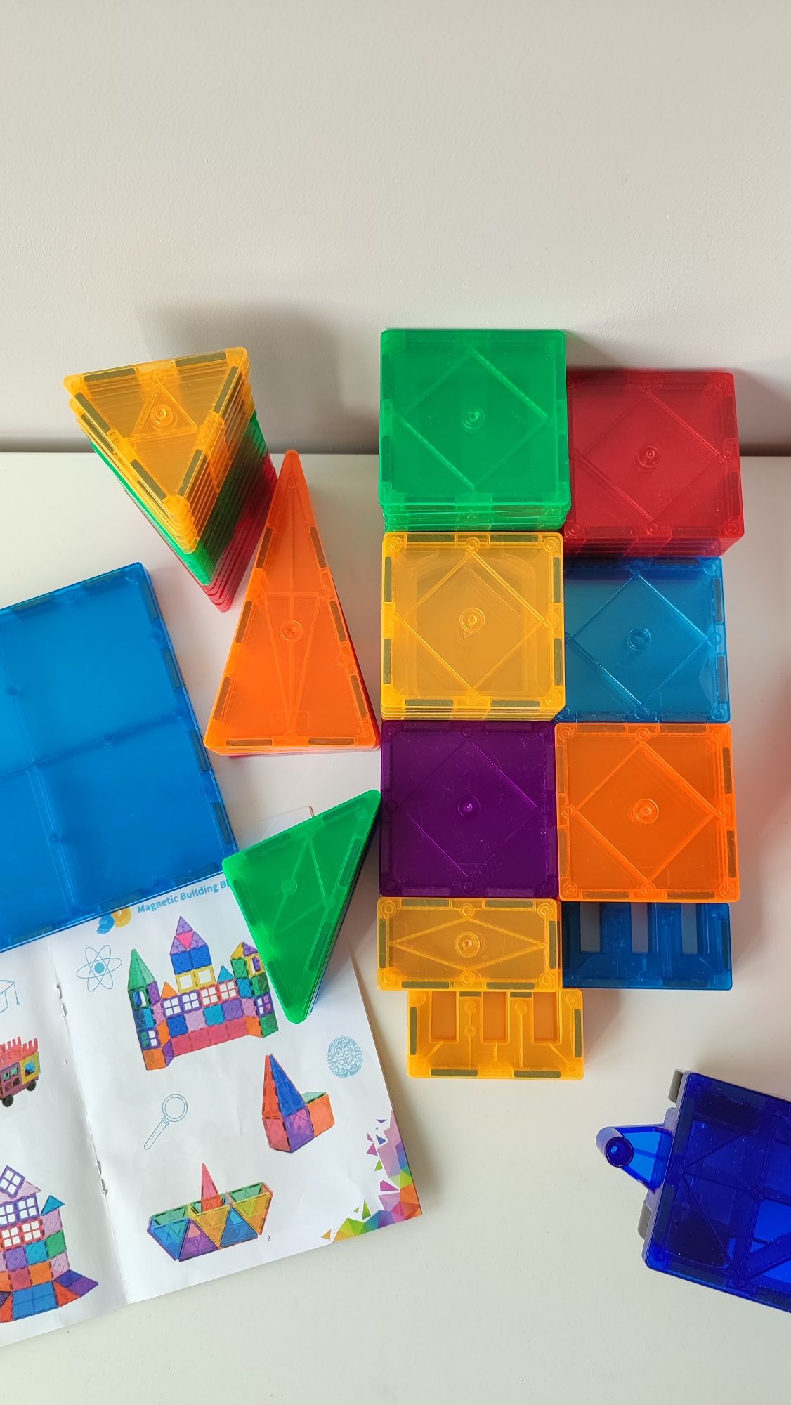 100 el klocki magnetyczne konstrukcyjne jak Connetix 3D zestaw XXL duż