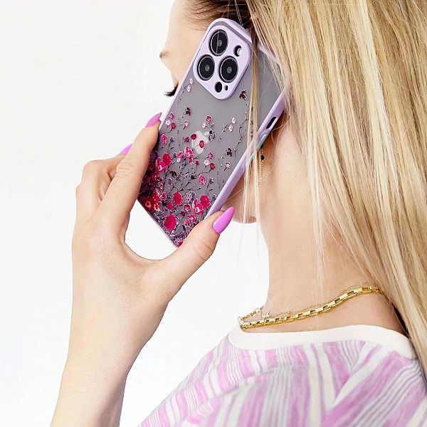 Design Case etui do Samsung Galaxy A13/5g pokrowiec w kwiaty ciemnonie