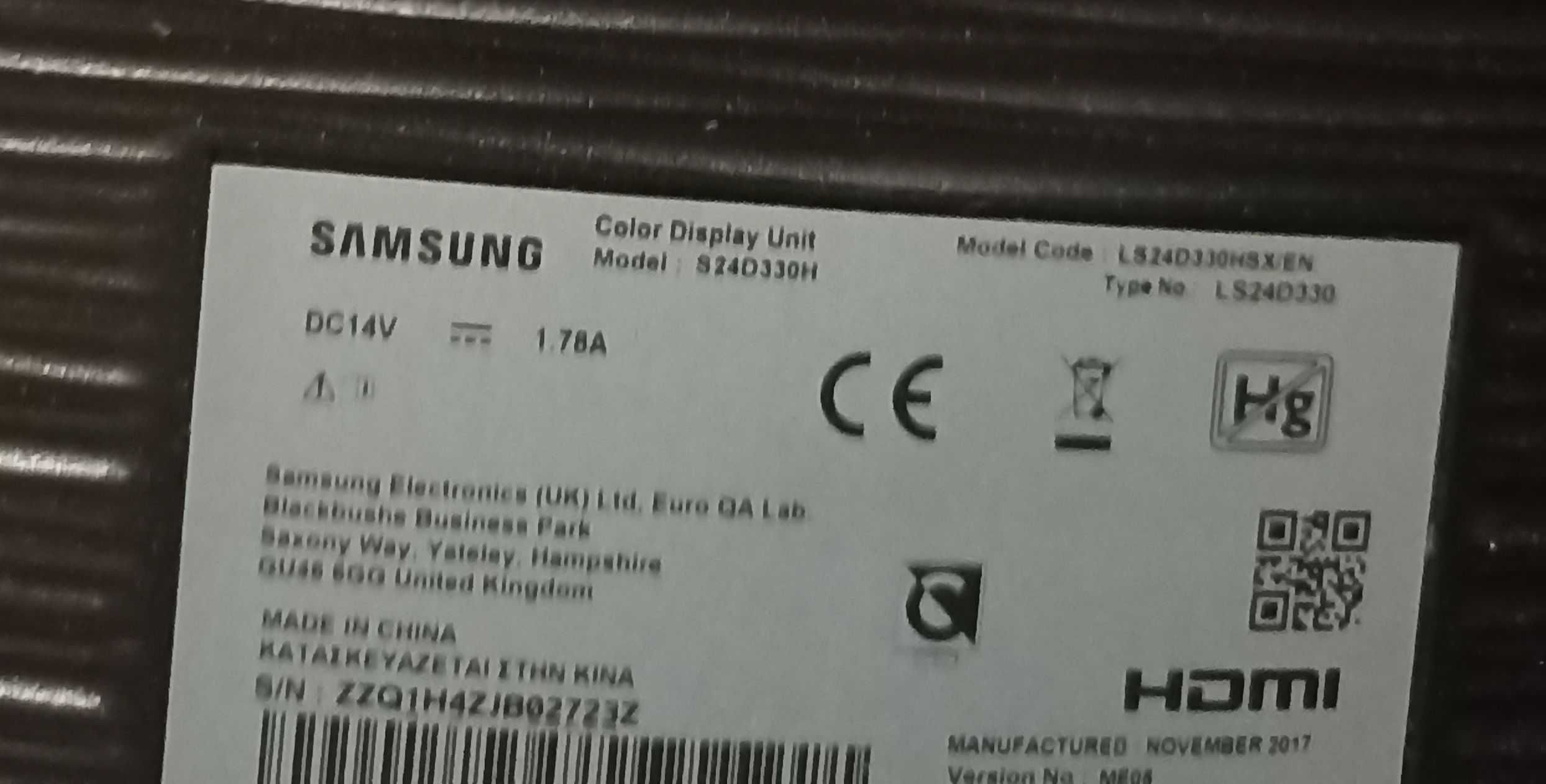 Monitor  Samsung  S24D330H