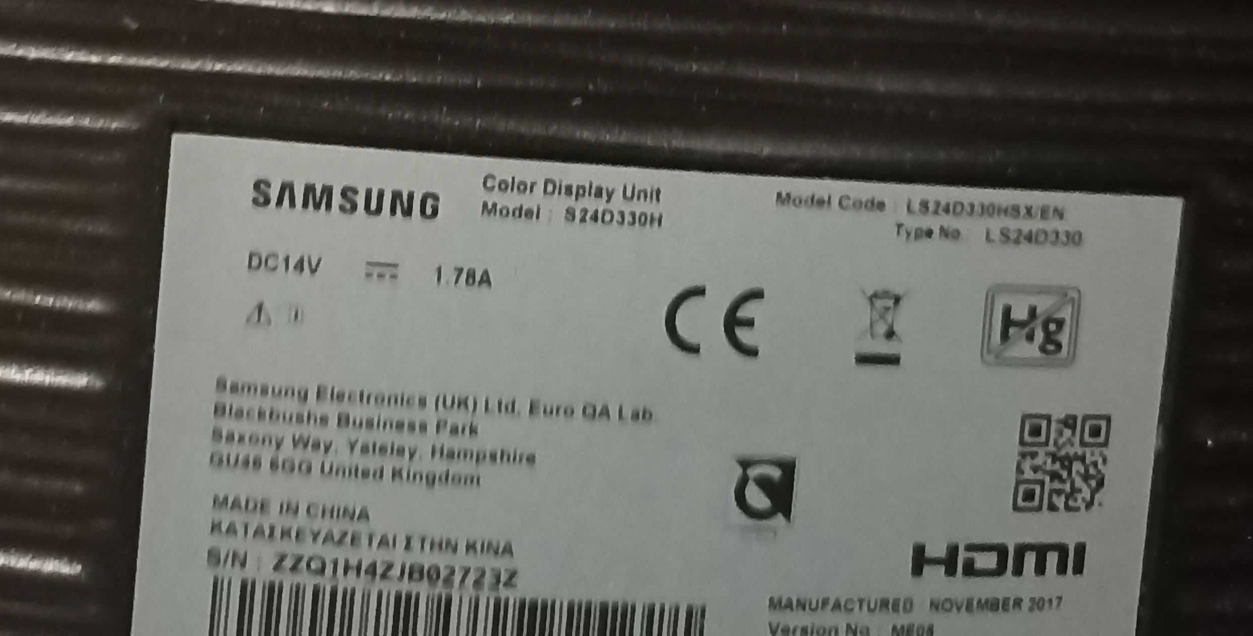 Monitor  Samsung  S24D330H