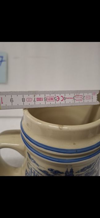 Kufel z panoramą Opola ,Tułowice prl