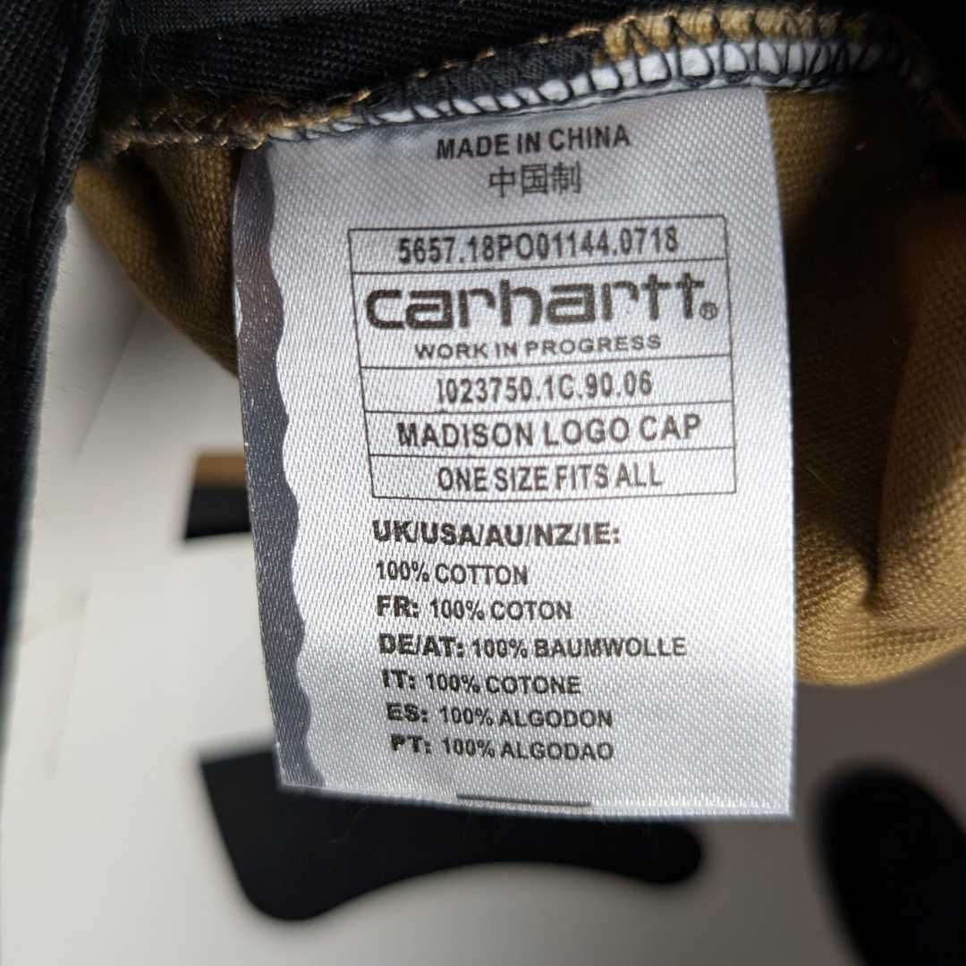 Коричнева кепка Carhartt, кепка кархарт, бейсболка кархарт, бавовна
