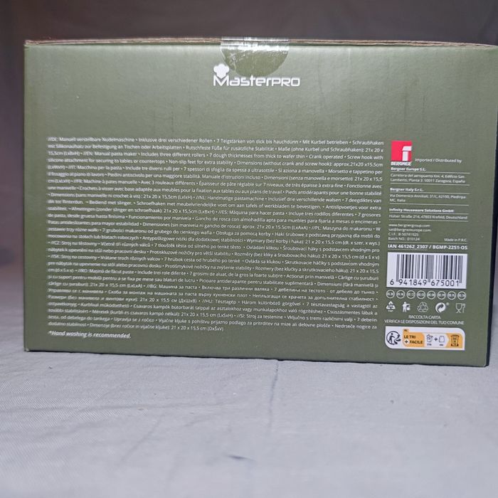Maszyna do robienia makaronu 3 w 1 Masterpro