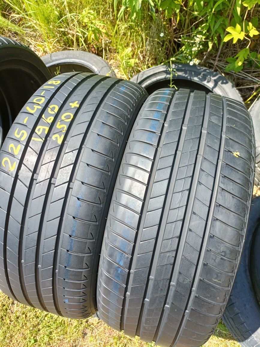 2 lub komplet 225/40R18 Bridgestone Turanza z 2020r 6,5mm Faktura ADIG