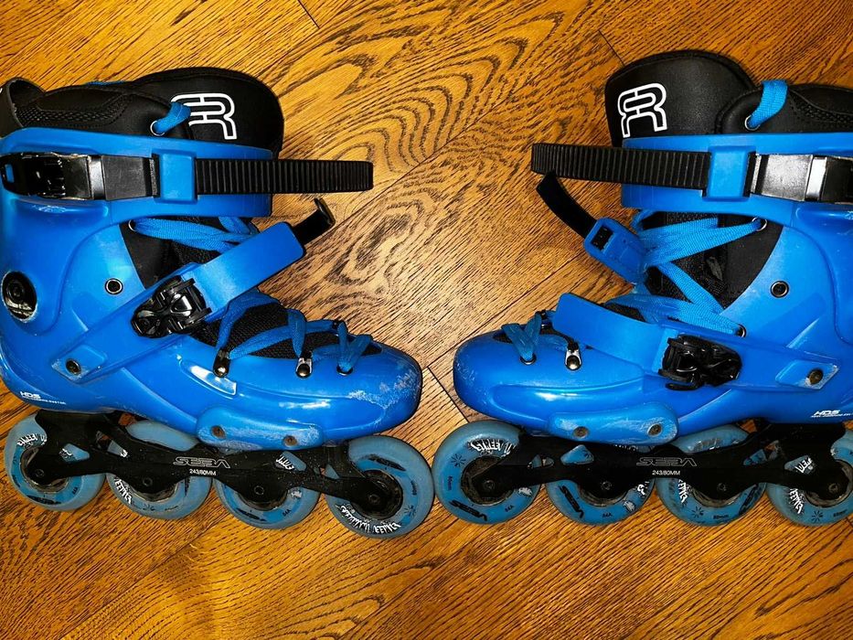 Роликовые коньки SEBA FR-1 (р. 42),  шлем ABUS, сумка для роликов б/у