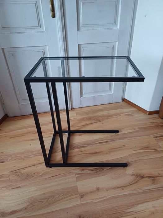 Stolik pod laptopa szkło/metal.