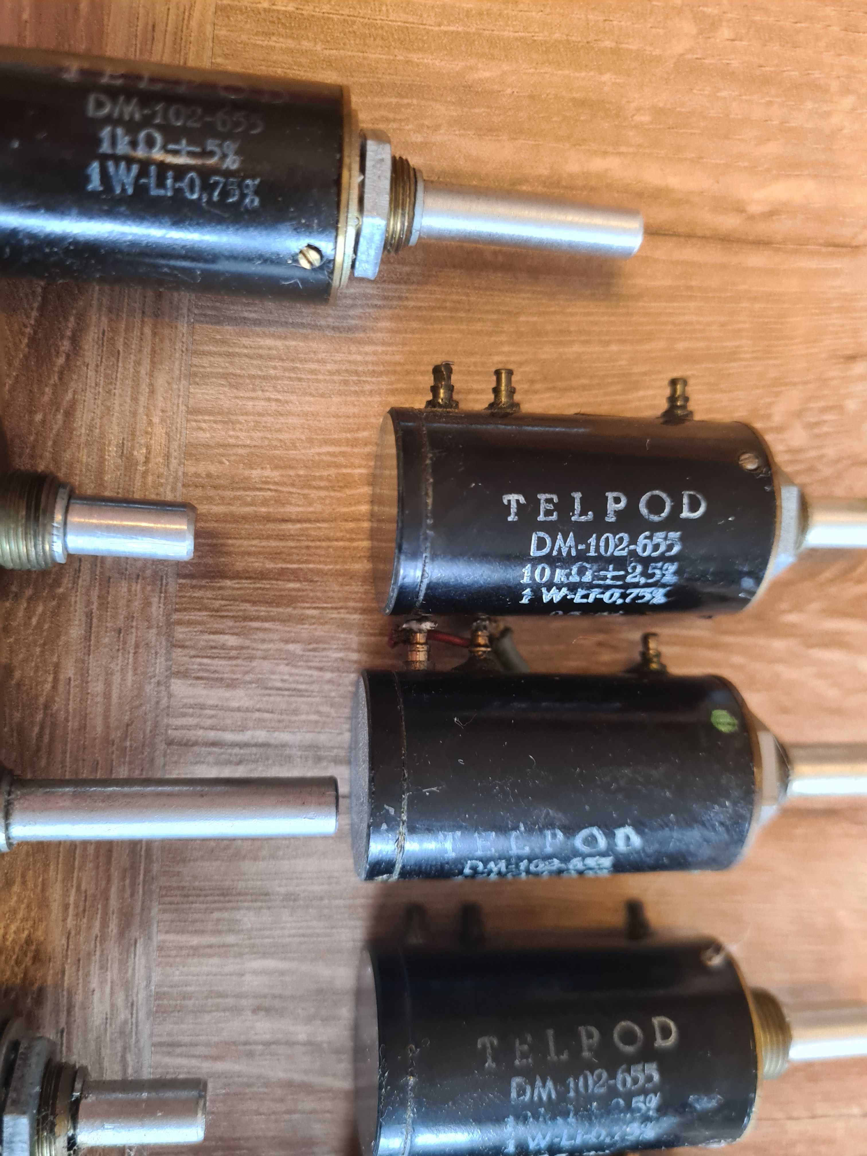 Potencjometry TELPOD DM-102 1kom, 4,7kom, 10kom, 1W - 12szt.