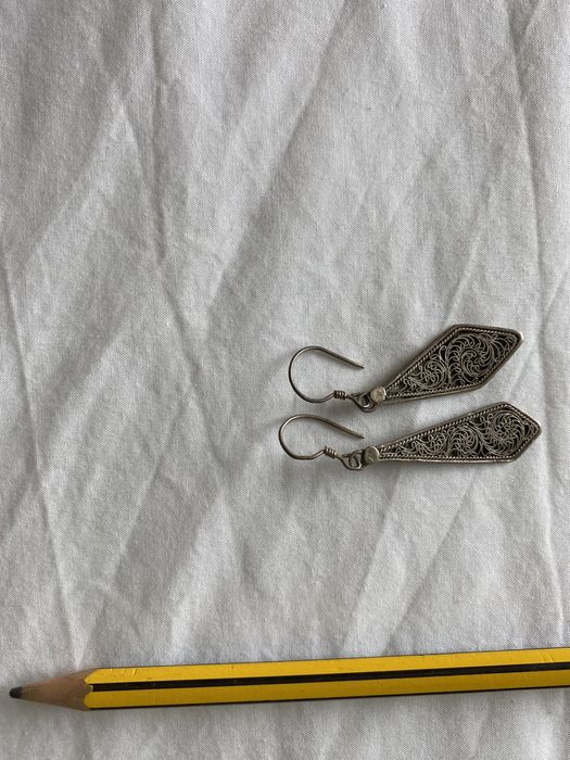 Brincos pulseira e pendente