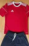 Adidas Aeroready komplet sportowy piłkarski spodenki koszulka 164