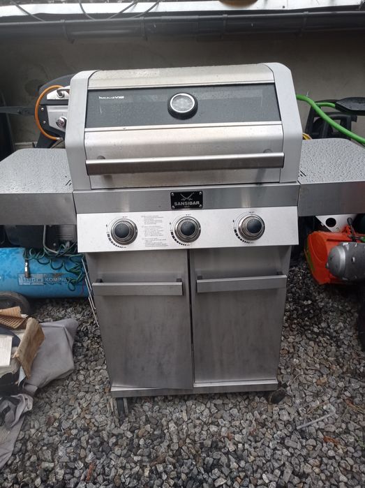 Grill gazowy duży nierdzewny