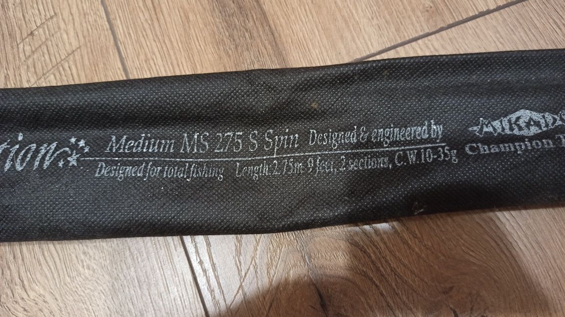 Wędzisko spinningowe Mikado Temptation medium 275 S Spin 10-35g carbon