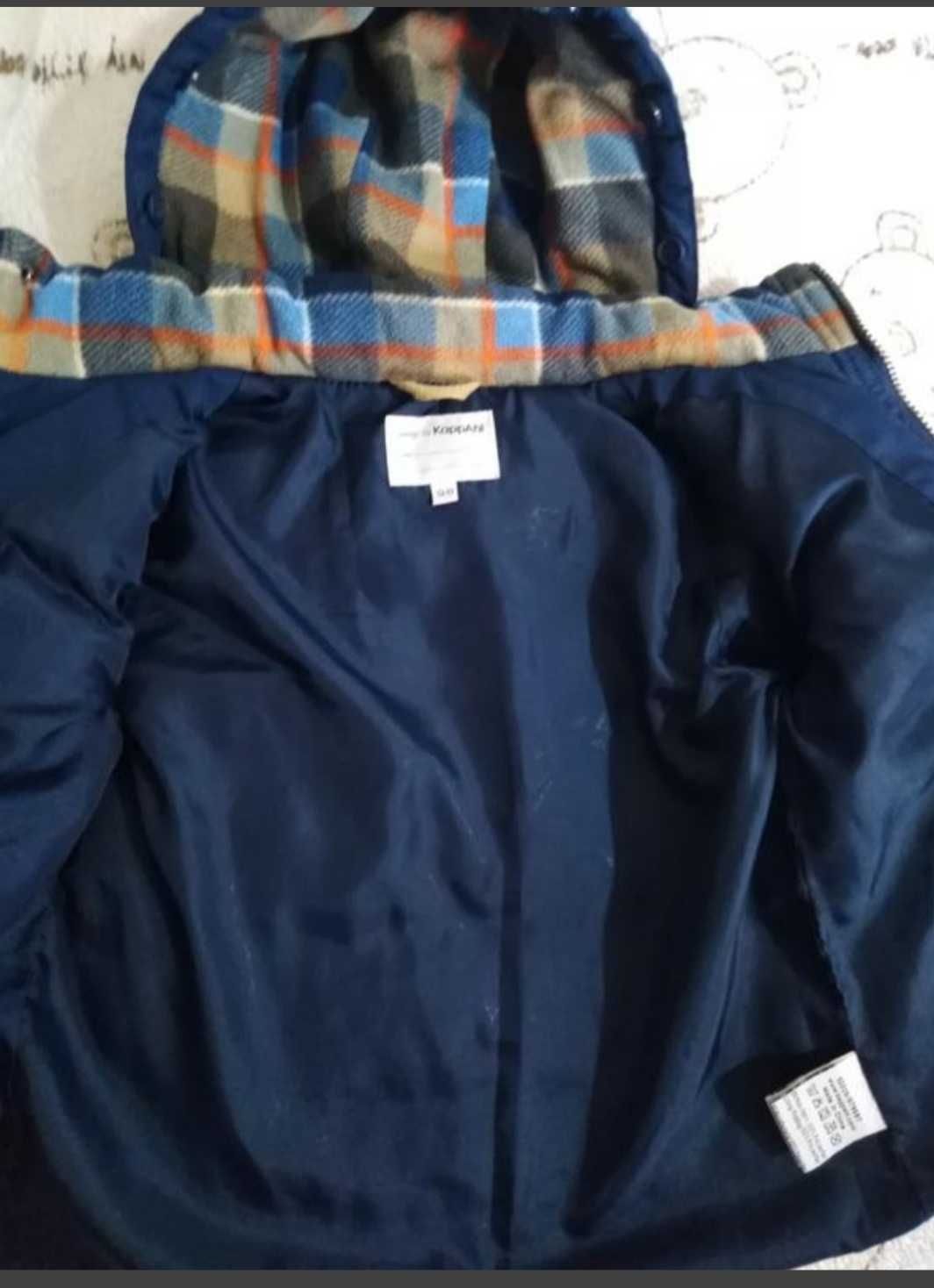 куртка на хлопчика KappAhl 3-5 років 98-110см синя зима весна