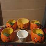 Zestaw doniczek,oslonek Halloween