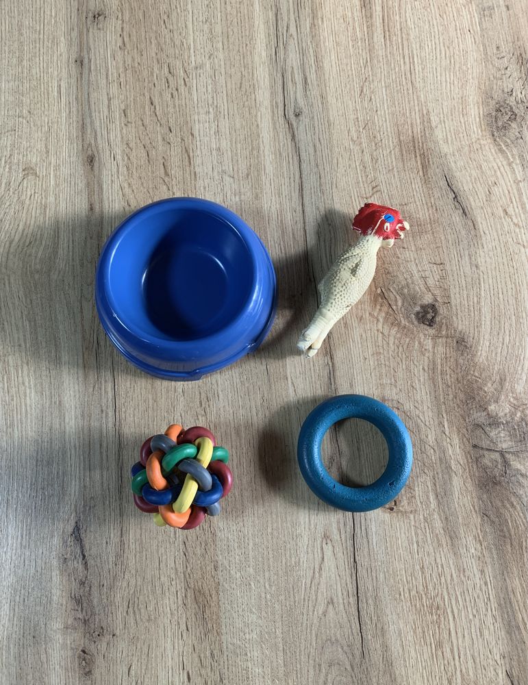 Игрушки для животных, мяч, кольцо, миска, тарелка