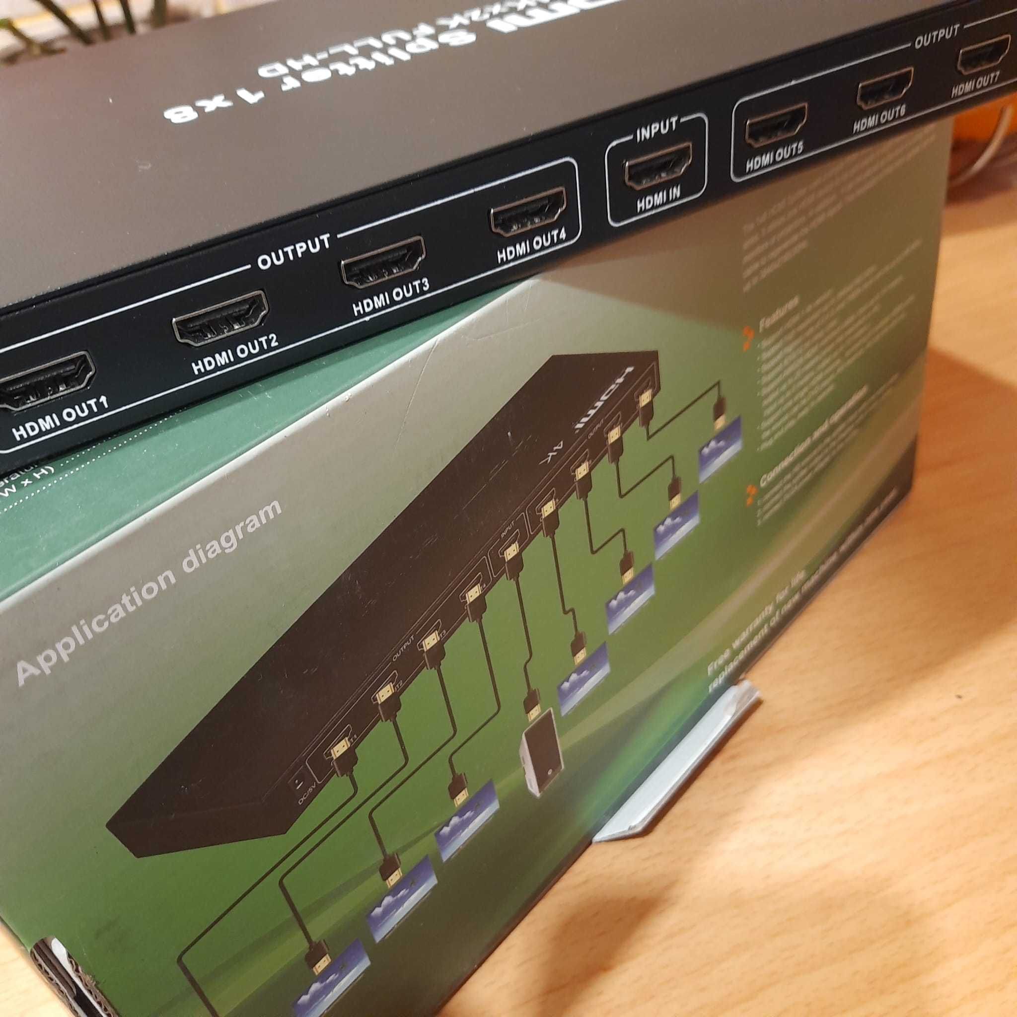 ROZGAŁĘŹNIK HDMI BOWI Professional 1-8 (MRS) wyjść v1.4b UHD 3840x2160