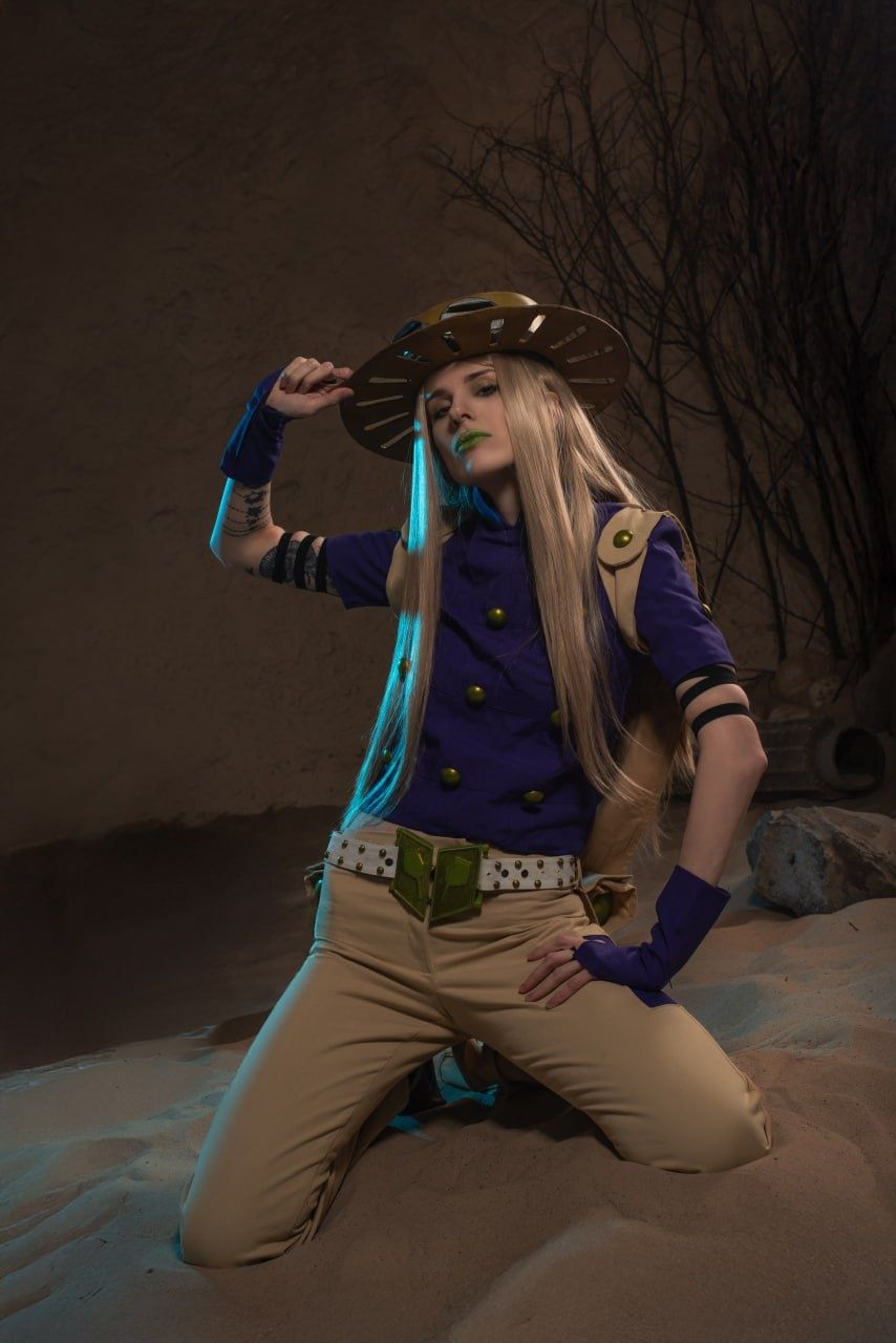 Костюм косплей Джайро Jojo steel ball run