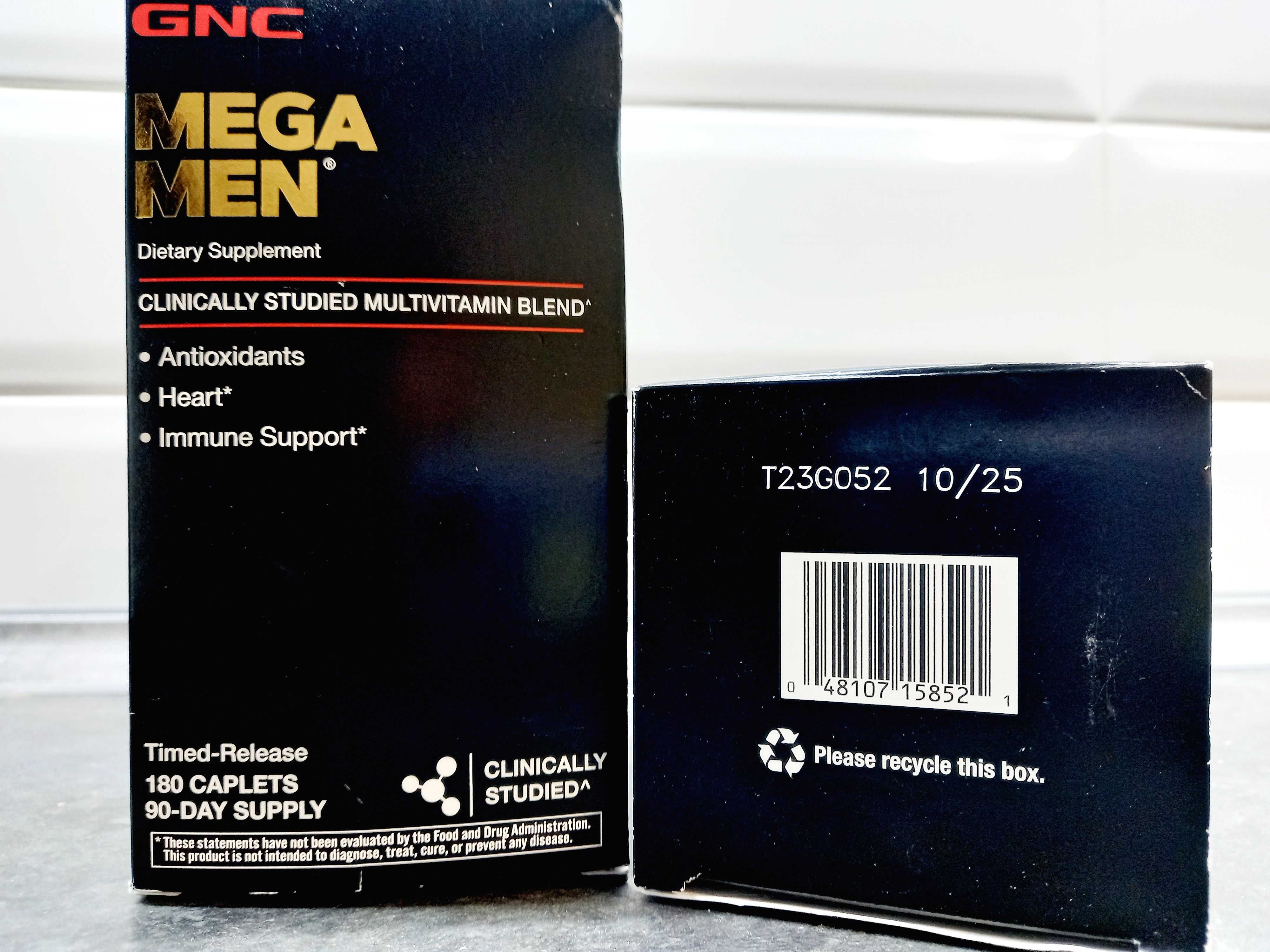 GNC, Mega Men Multi (180 таб.), мужские витамины, конкурент opti-men