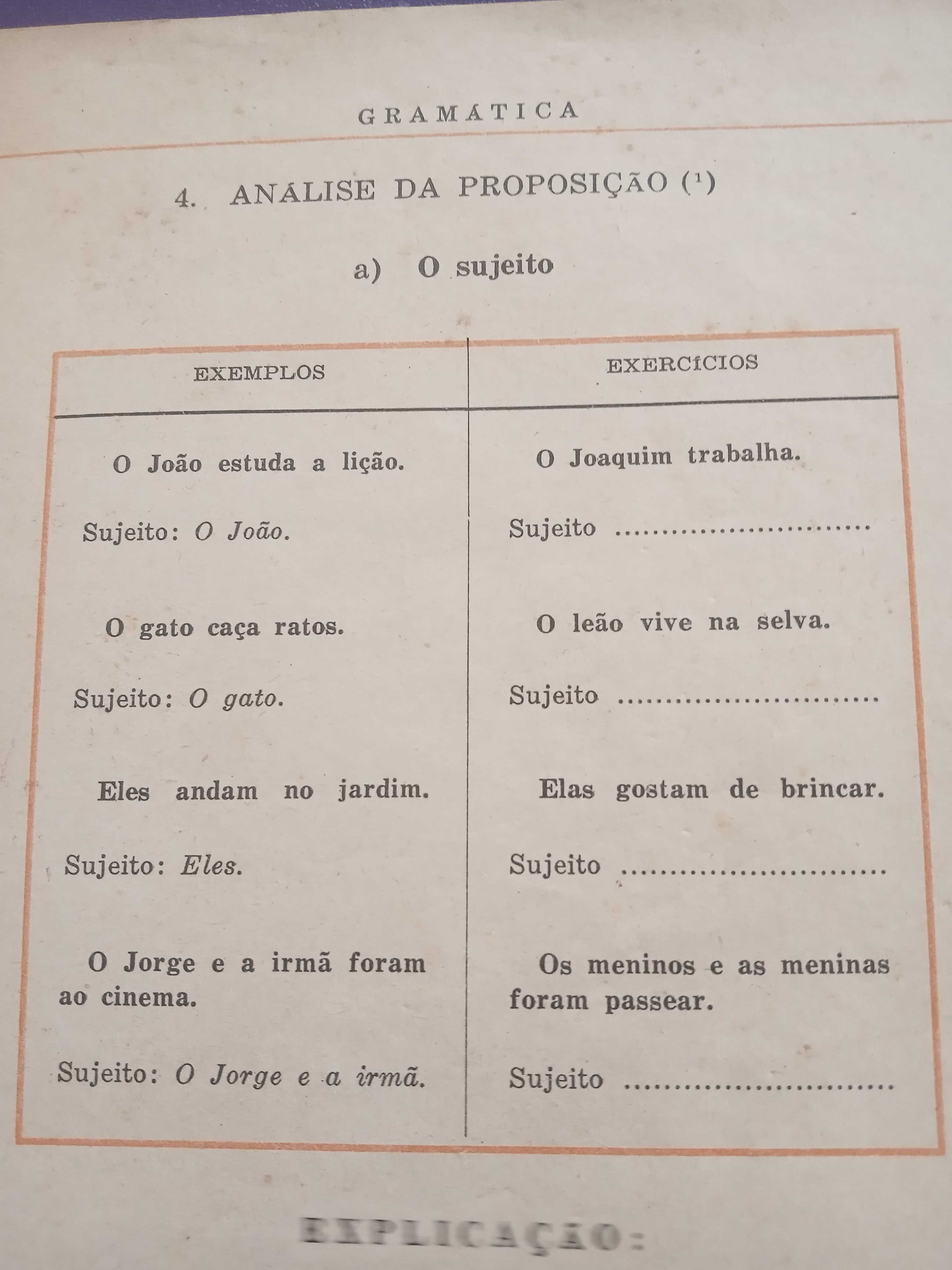 Gramática de Português 1974 - Pedro de Carvalho