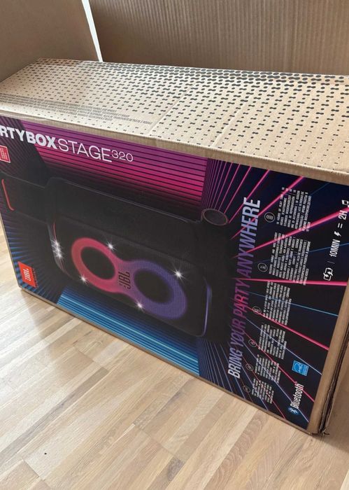 Колонка 240w rgb чорна портативна потужна блютуз колонка