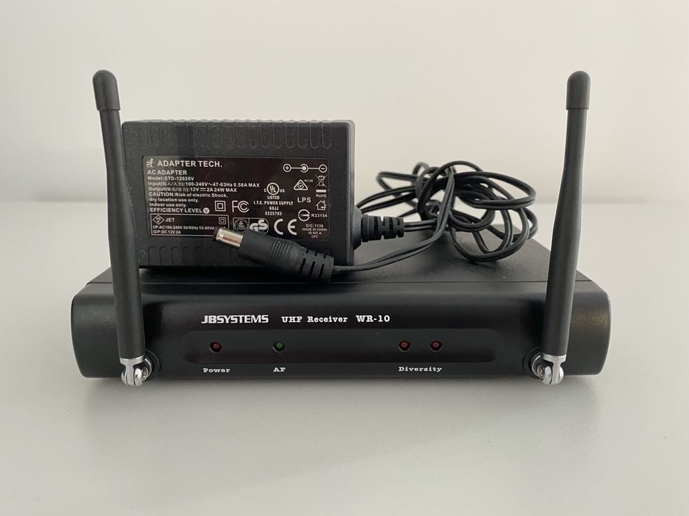 Odbiornik mikrofonowy JB System WR-10 zasilacz 863-865 MHz