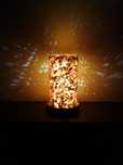 Lampa z bursztynem