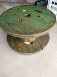 Mesa de centro bobine madeira